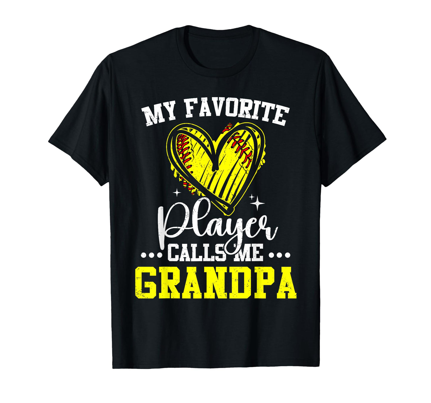 My Favorite Softball Player Calls Me Grandpa T-Shirt
