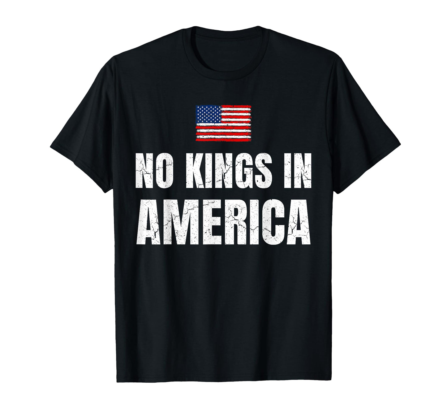 No Kings In America Democracy United States Independence T-Shirt