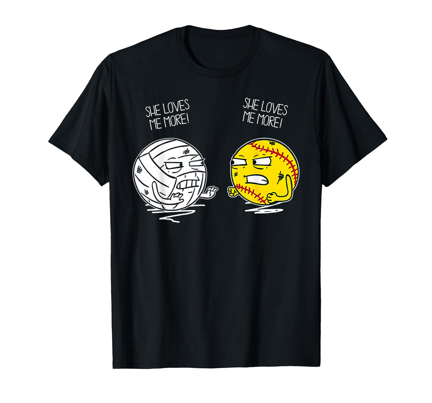 She Love Me More Volleyball Softball T-Shirt