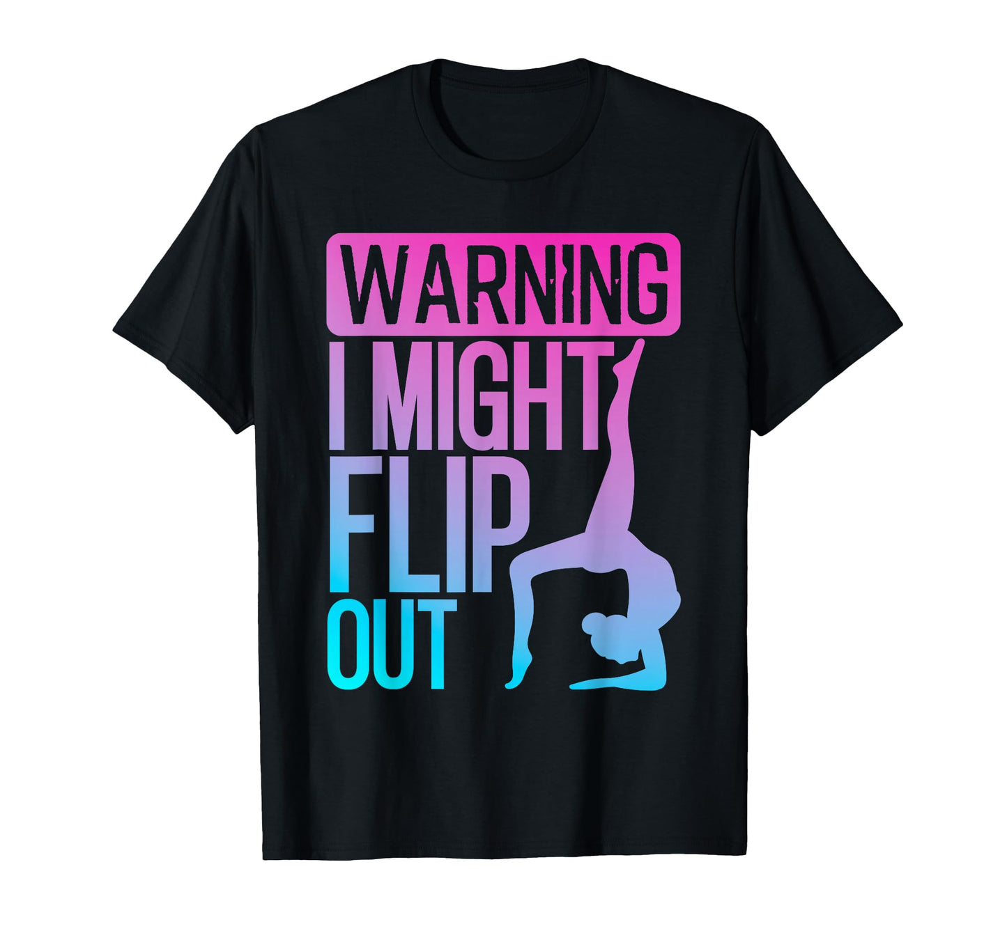 Cute Gymnastics Art For Girls Kids Women Tumbling Gymnast T-Shirt