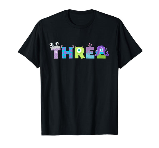 Disney & Pixar's Monsters, Inc. Numbers 3rd Third Birthday T-Shirt