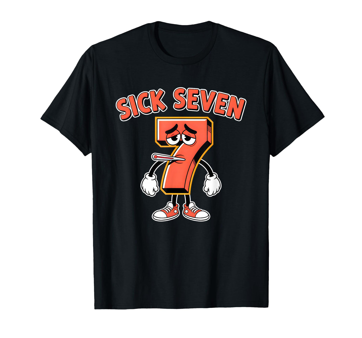 Sick Seven 67 Halloween Costume Fun Wordplay Design T-Shirt