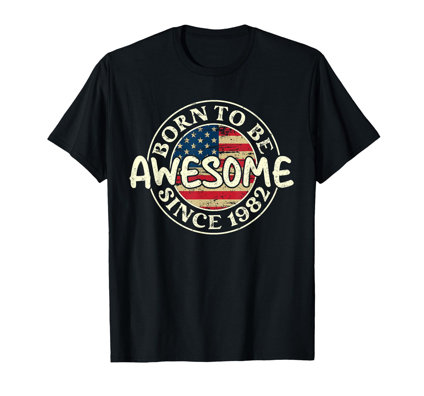 Vintage 1982 Birthday Gifts For Men Women 43 Years Old T-Shirt