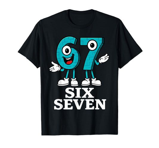 67 Six Seven 6-7 - Funny Italian Brainrot Kids Gaming Meme T-Shirt
