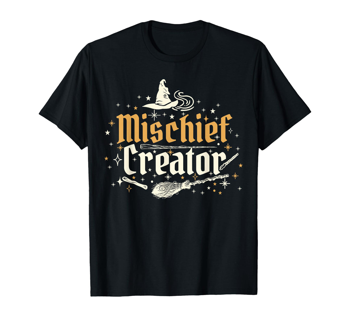 Funny Magical Mischief Creator Wizard Birthday Boys Girls T-Shirt