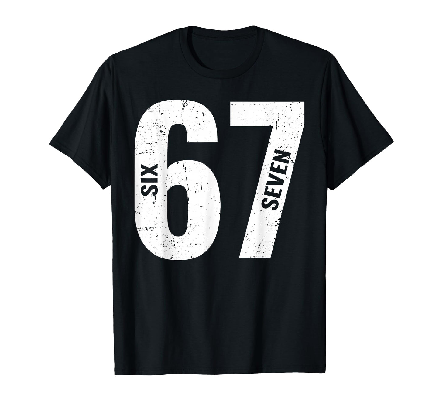 67 Funny Meme Six Seven Retro T-Shirt