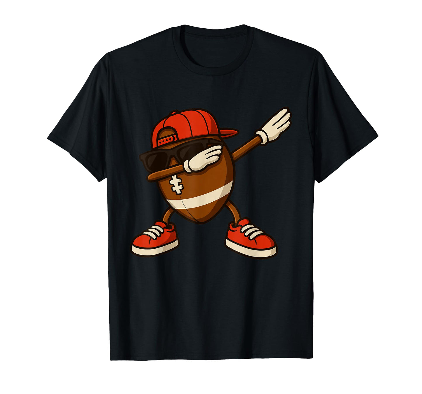 Funny Dabbing Football for Boys Dab with Cap T-Shirt
