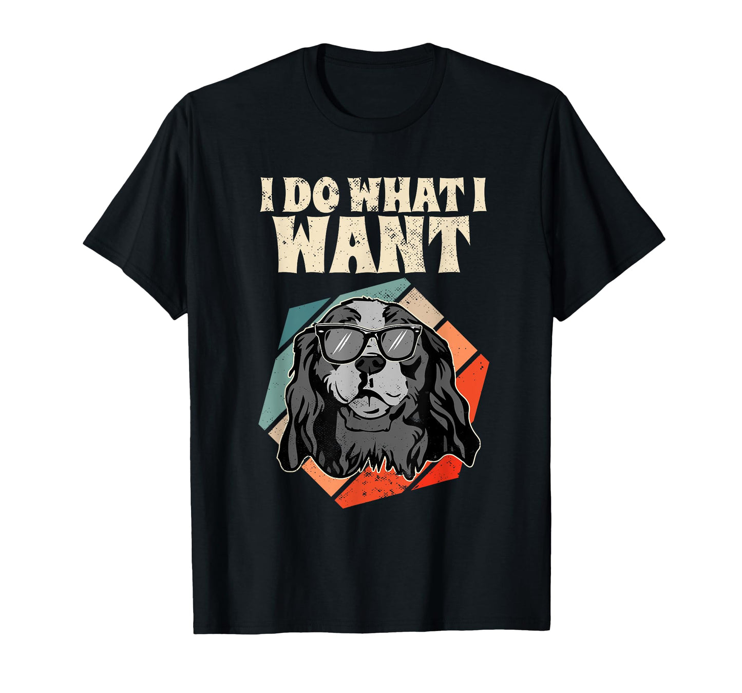 Retro I Do What I Want Cavalier King Charles Spaniel T-Shirt