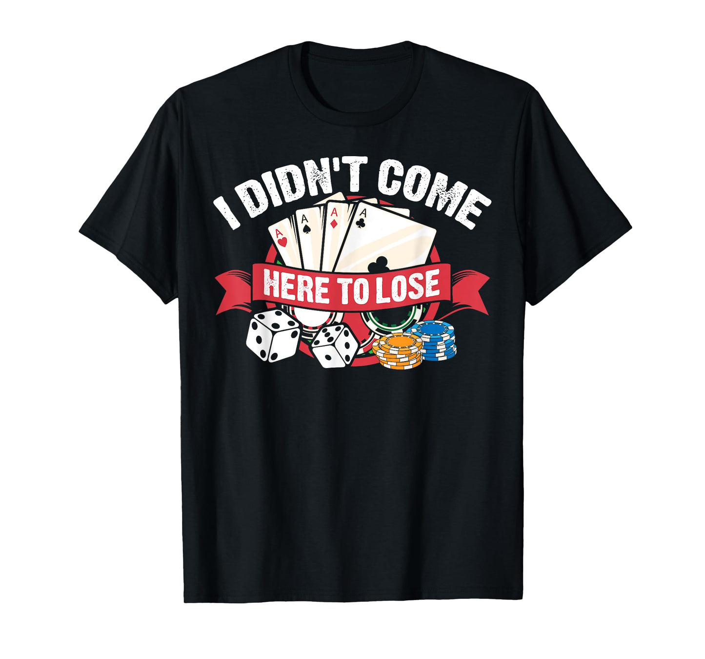 Funny Poker Gift For Men Women Poker Player Cool Card Game T-Shirt