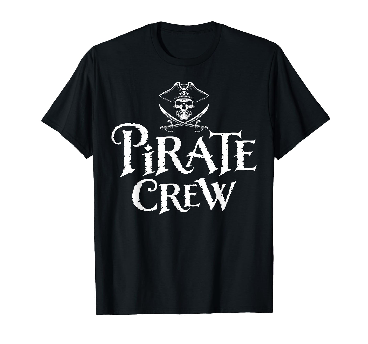 Pirate Crew Funny Halloween Costume Dad Mom Boys Girls T-Shirt