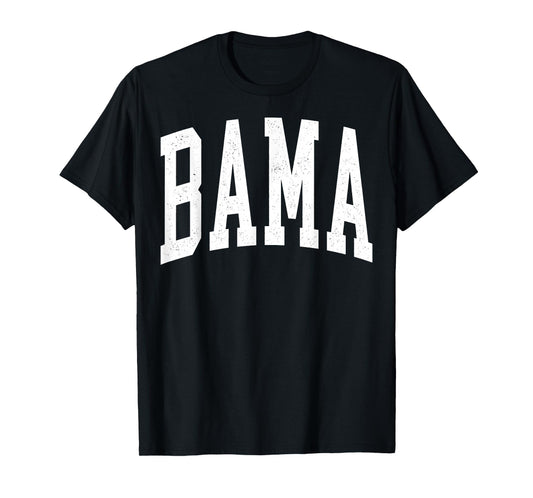 Alabama White AL State Vintage Sports Lover Men Women T-Shirt