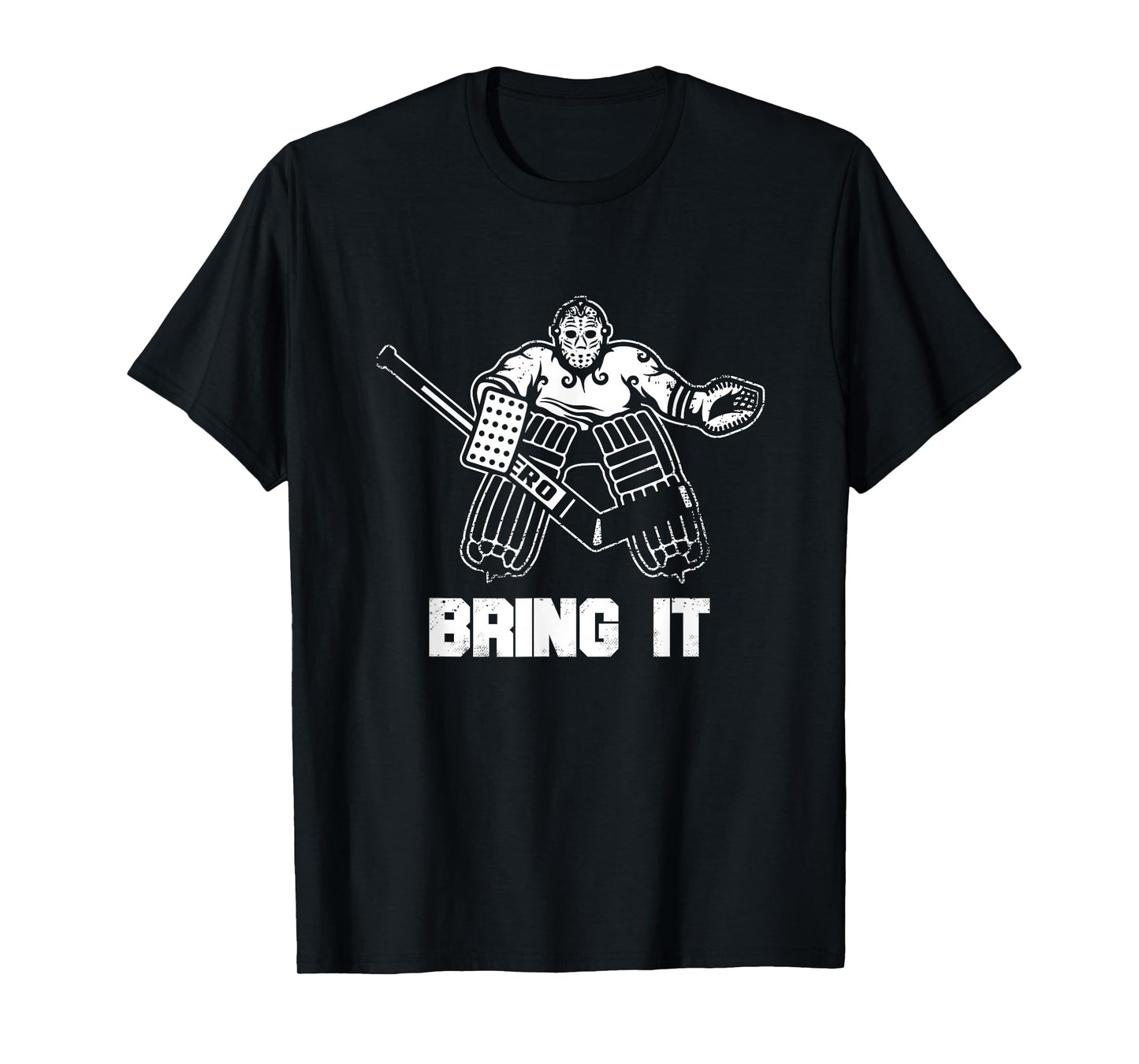 Funny Ice Hockey Player Gift Goalie Apparel Graphic T-Shirt