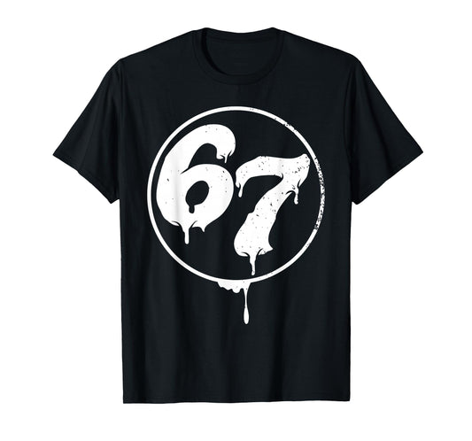 67 Meme Six Seven Urban Graffiti Trending Style T-Shirt