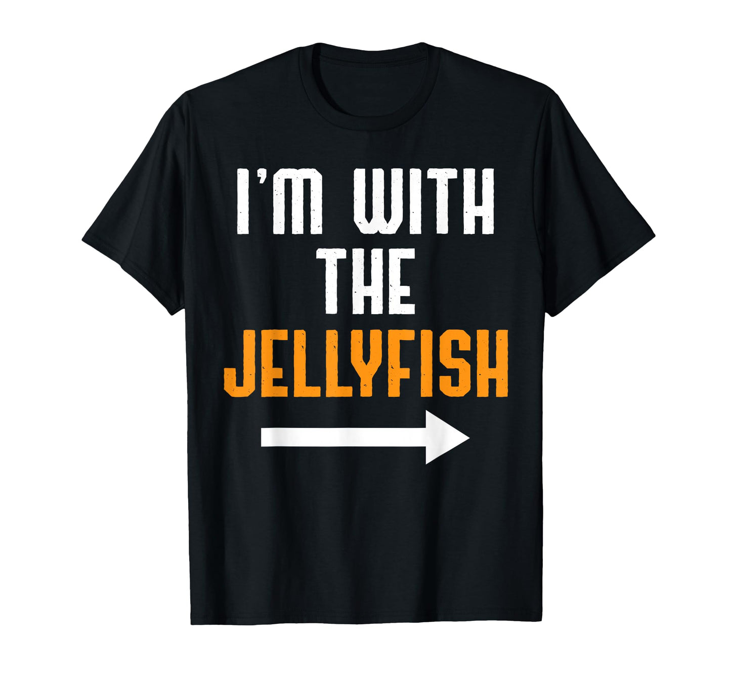 I'm With The Jellyfish Shirt Costume Funny Halloween Couple T-Shirt