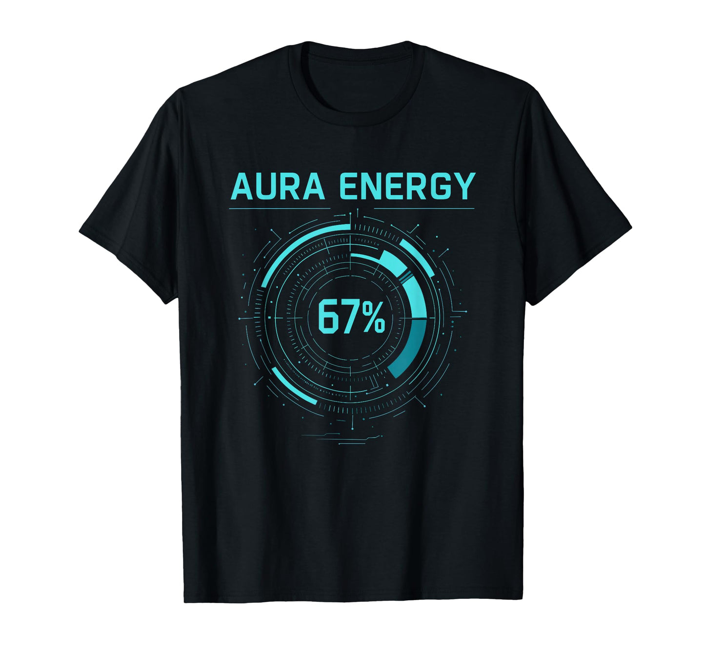 Funny Six Seven Meme Gen Alpha Slang Aura Energy T-Shirt