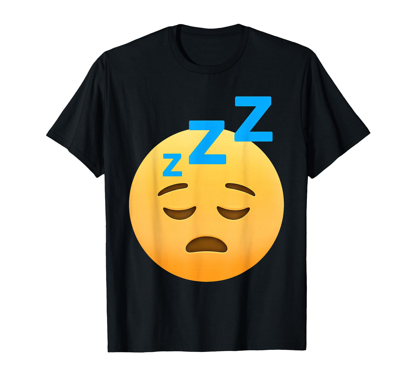 Funny Sleeping Emoticon Sleep Face Snoring Zzz Sleepy Face T-Shirt