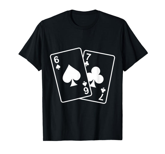 67 Meme Six Seven 6–7 Funny Playing Cards T-Shirt