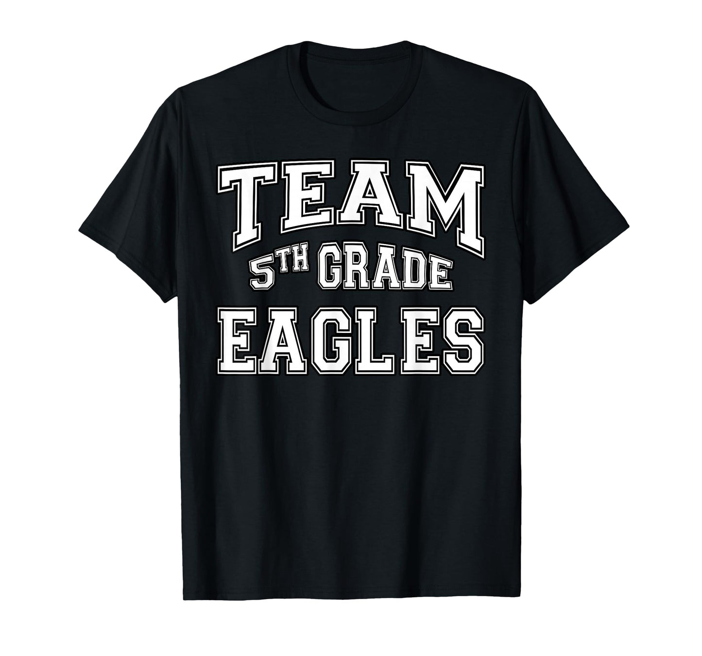 Team 5th Fifth Grade Eagles Student Back To School T-Shirt