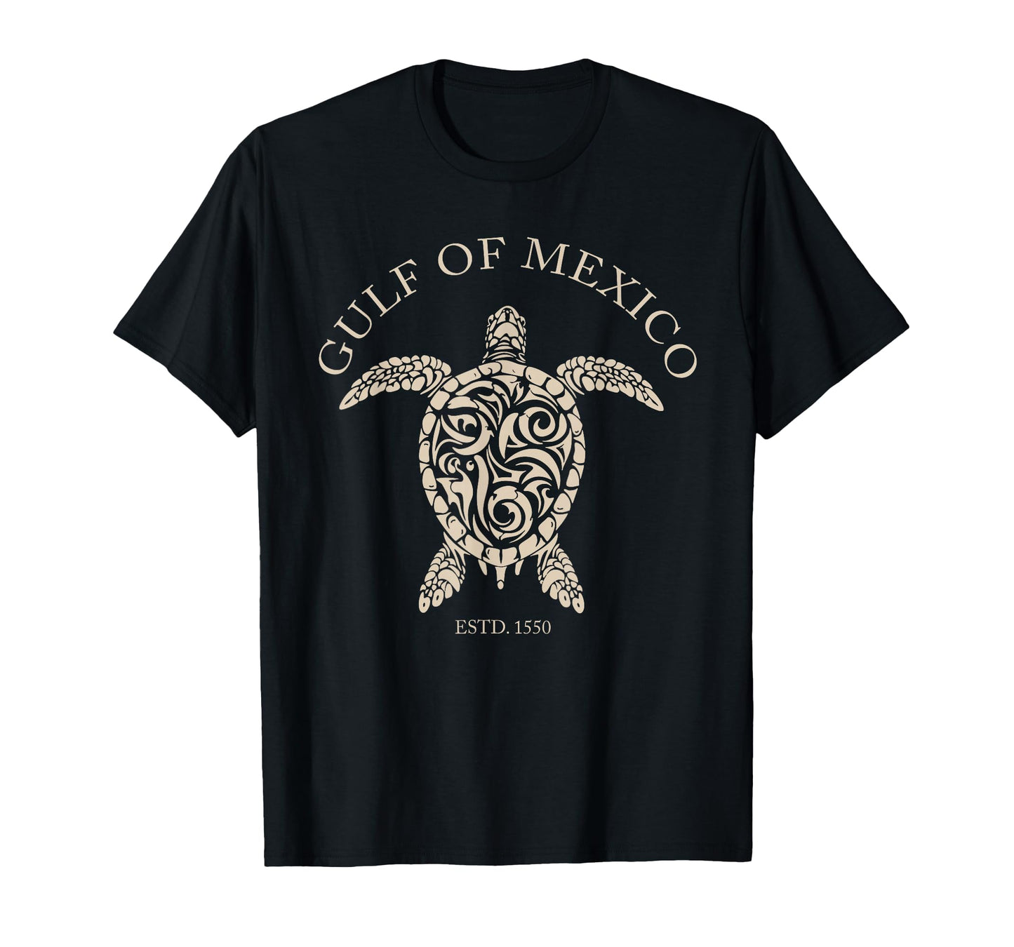 Vintage Sea Turtle Gulf of Mexico Est 1550 Anti Trump T-Shirt