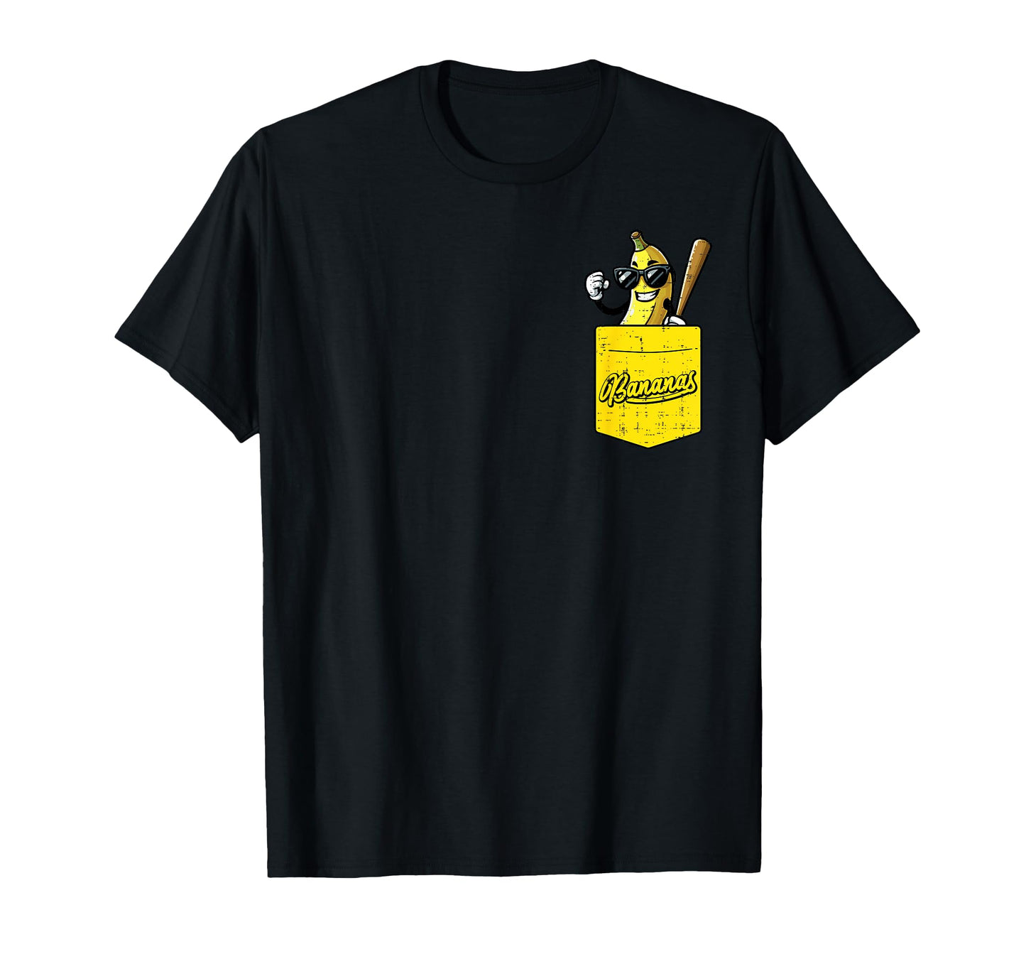 Banana Pocket Fruit Men Boys Kids Women T-Shirt
