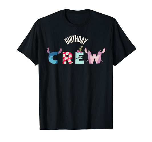 Disney Lilo & Stitch "Birthday Crew" Matching Birthday Party T-Shirt