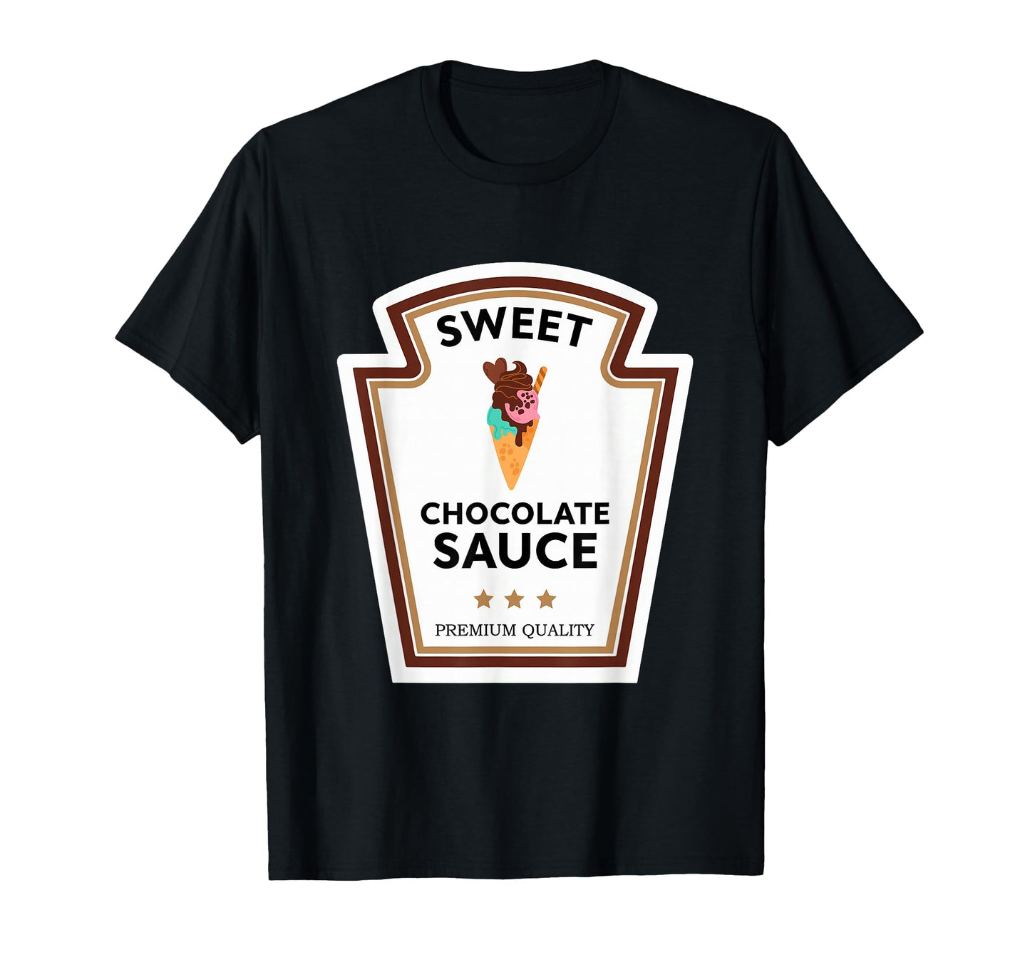 Sweet Chocolate Sauce Condiment Group Costume T-Shirt