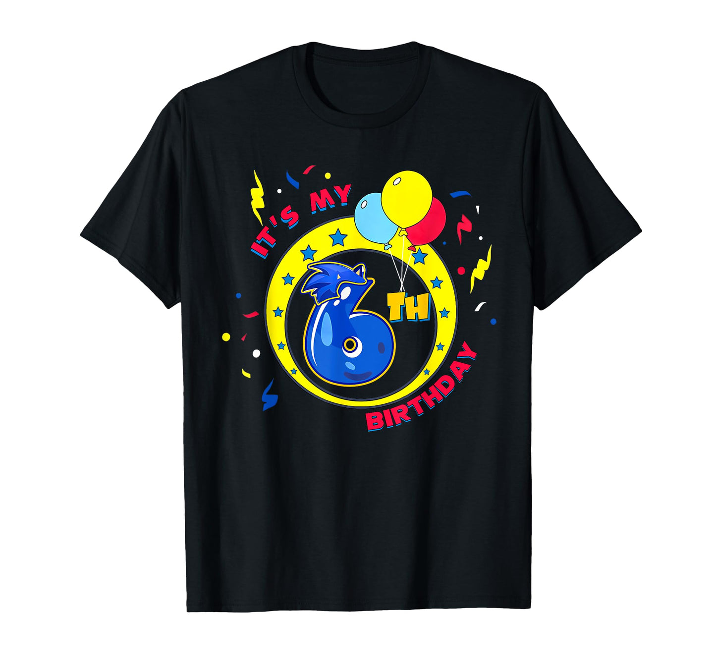 It's My 6th Birthday Boy Family Matching Party Funny T-Shirt