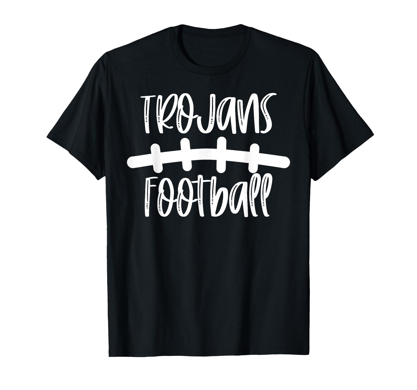 Trojans Football School Spirit Team Mascot Game Night T-Shirt
