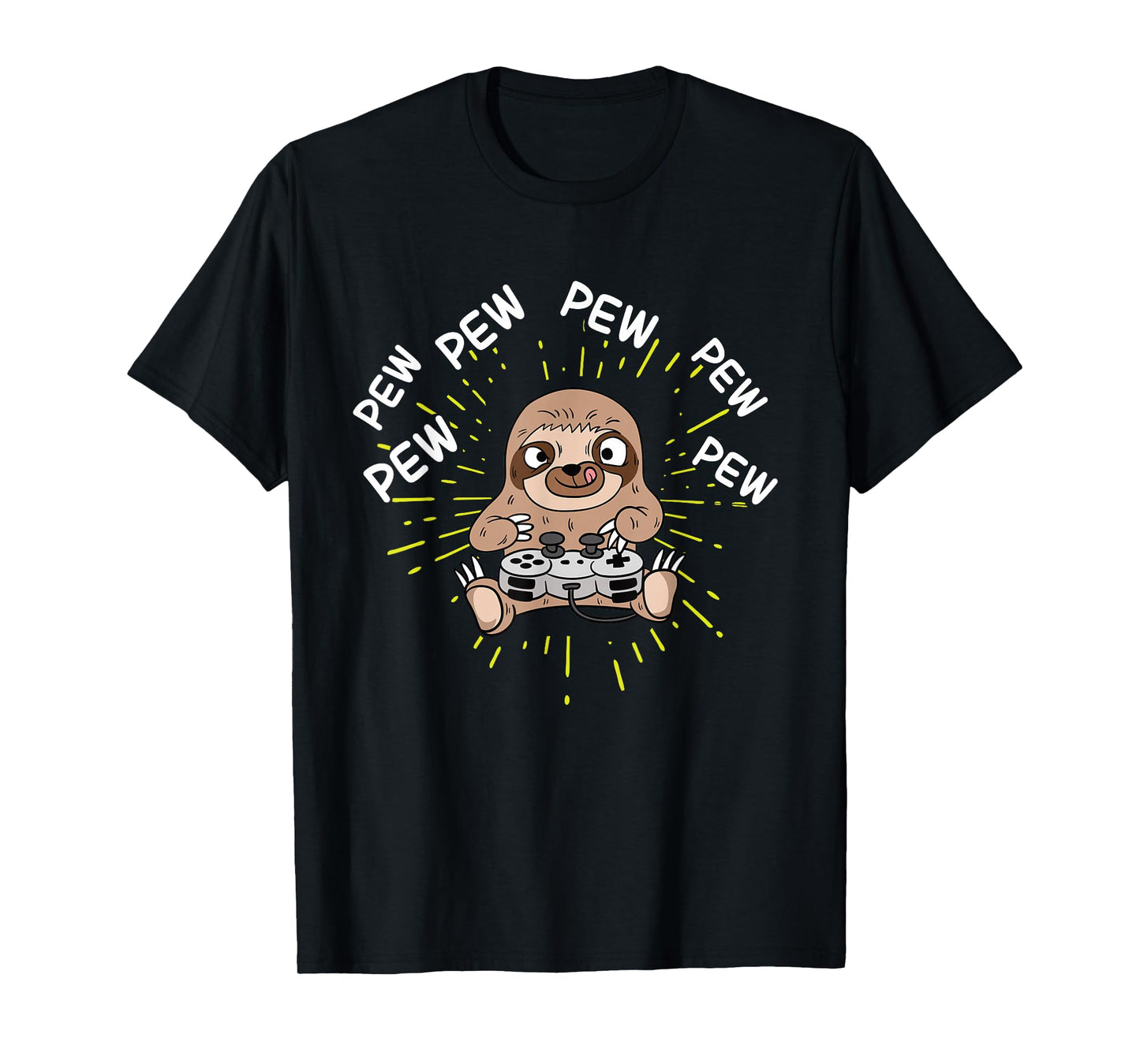 Pew Gamer Sloth Gaming T-Shirt