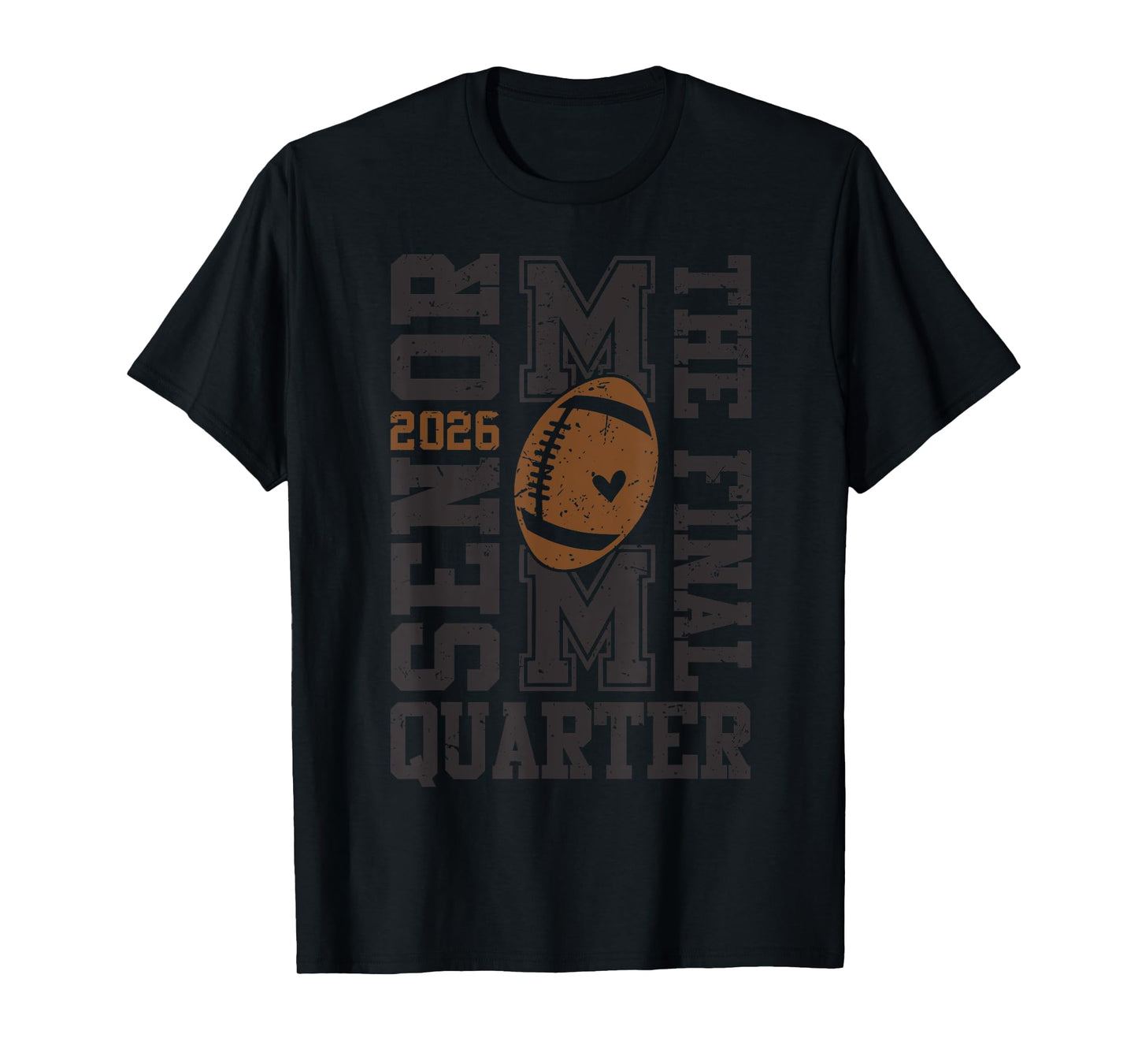 Senior Football Mom Football Mama Game Day Class of 2026 T-Shirt