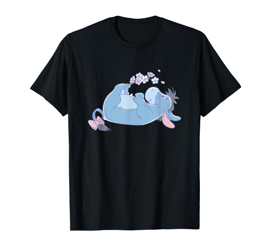 Disney Winnie the Pooh Spring Eeyore With Flowers Retro T-Shirt