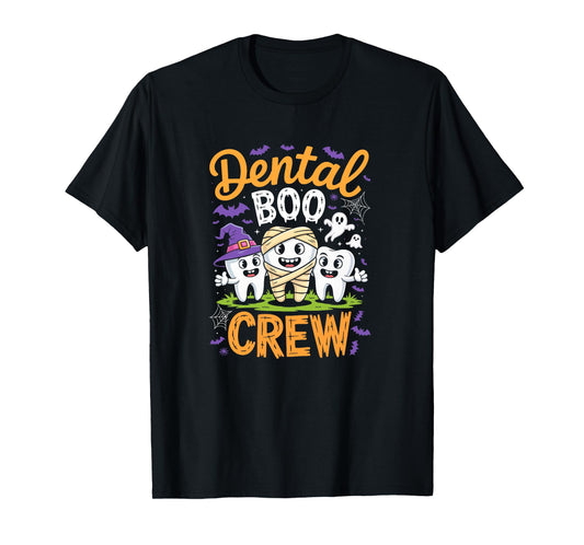 Dental Boo Crew Shirt Funny Men Women Kids Halloween Costume T-Shirt