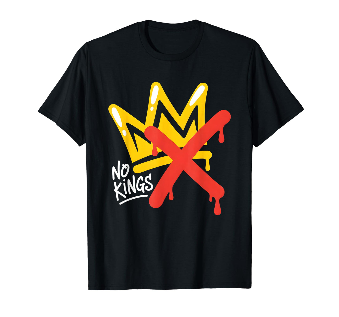 No Kings Protest Democracy No Kings in America Patriotic T-Shirt