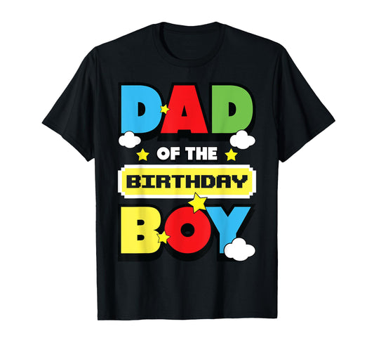 Dad And Mom Birthday Boy Party Decor Family Matching T-Shirt