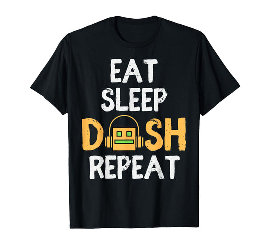 Eat Sleep Dash Repeat Video Game Geometry Dash Gamer Video T-Shirt