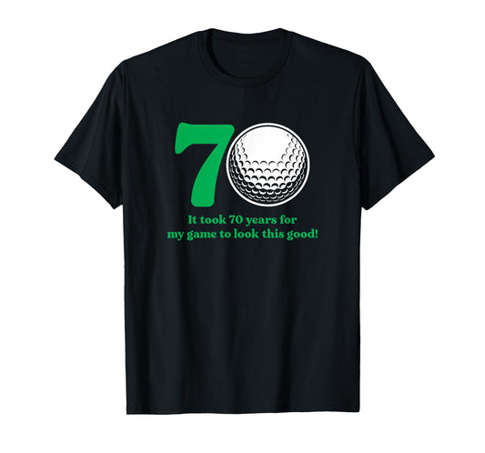 70 Year Old Golfer: Golfing Golf 70th Birthday T-Shirt