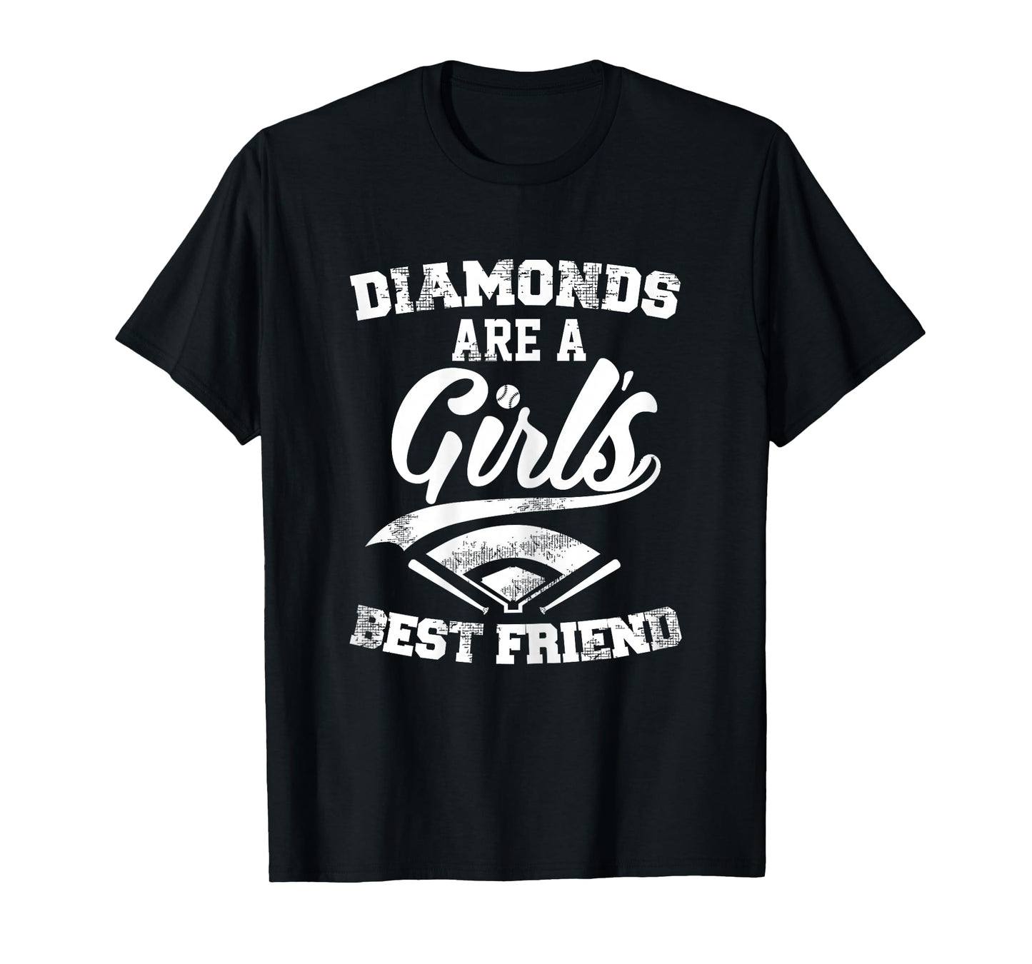 Diamonds are a Girl's Best Friend T-Shirt | Baseball Shirt T-Shirt