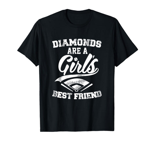 Diamonds are a Girl's Best Friend T-Shirt | Baseball Shirt T-Shirt