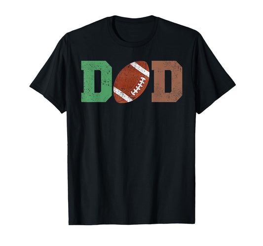 Dad of the 1 Year old Football 1st Year Down Birthday Party T-Shirt
