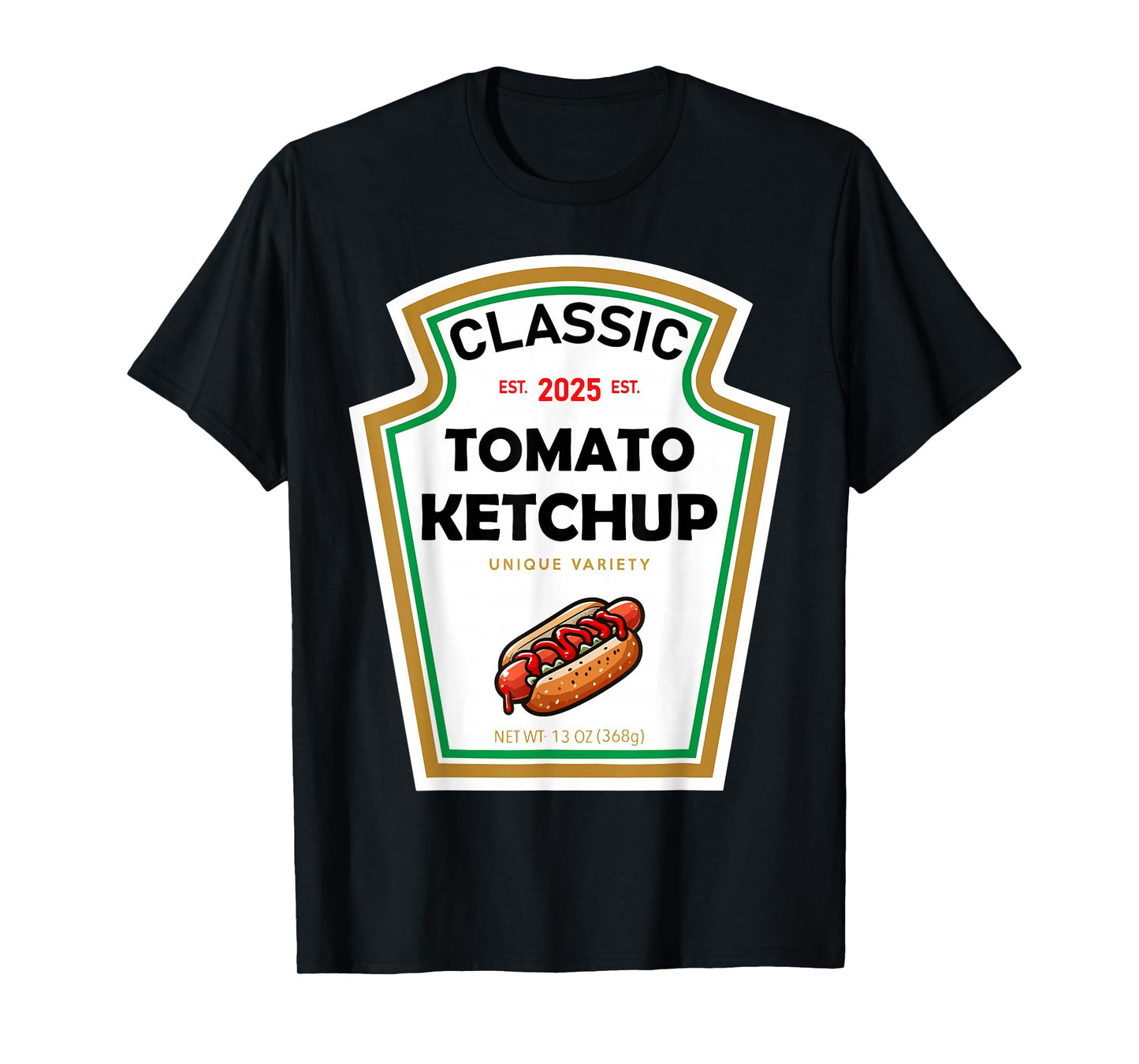 Ketchup Halloween Costume Family Matching Yellow Mustard T-Shirt