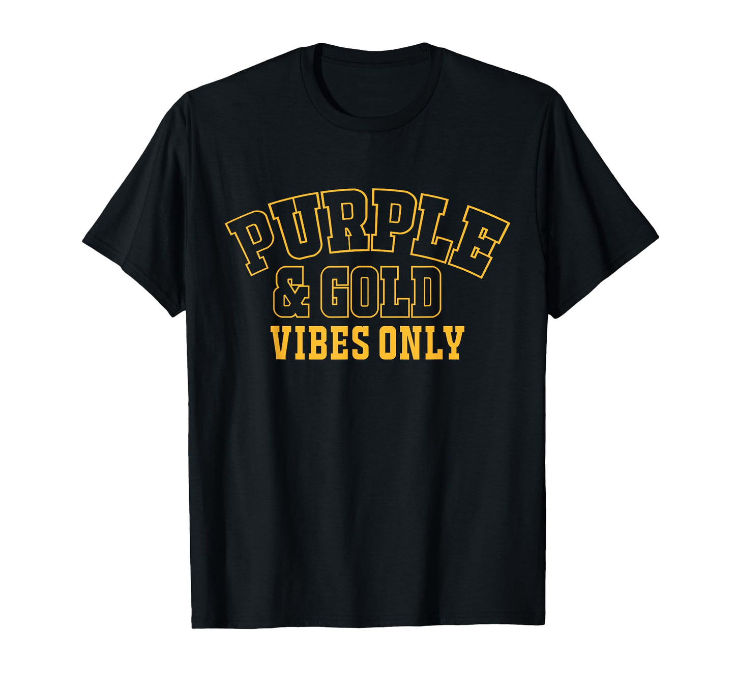 High School Football Purple & Gold Game Day T-Shirt