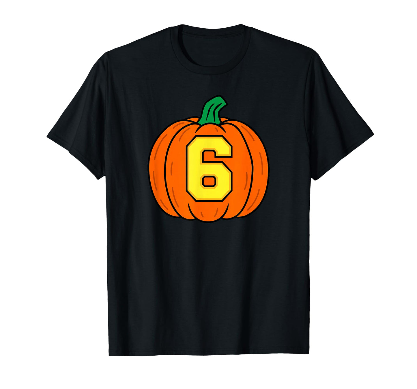 Halloween Number 6 Pumpkin Costume T-Shirt