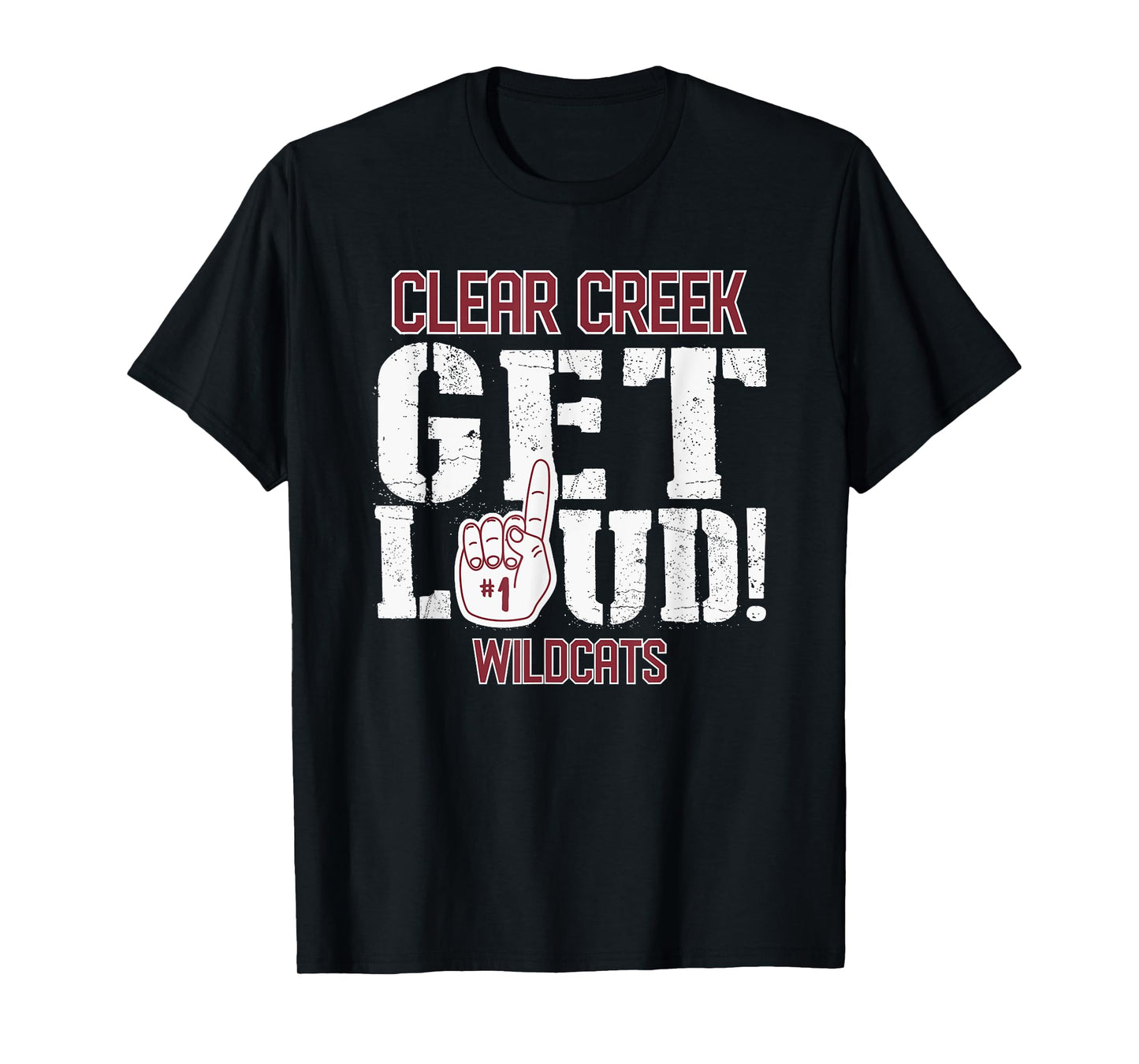 Clear Creek High School GET LOUD Wildcats T-Shirt