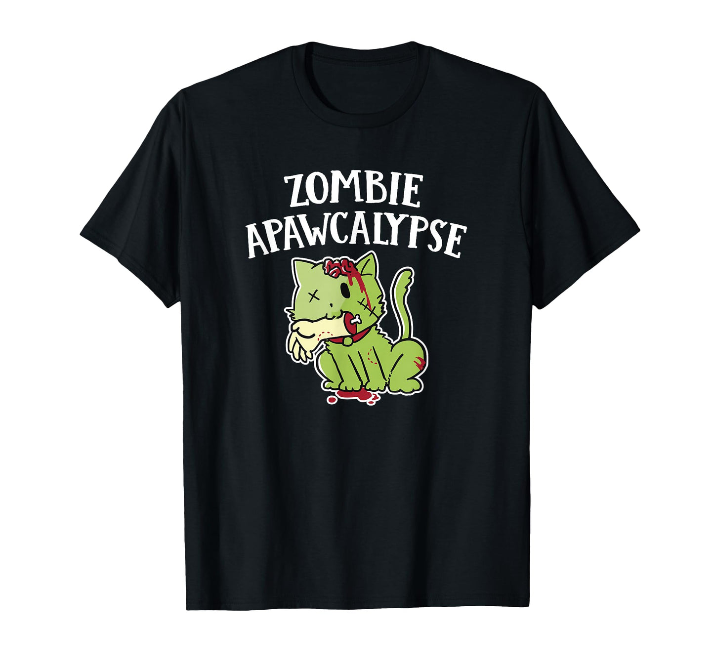 Zombie Apawcalypse Cute Kitten Zombie T Shirt T-Shirt