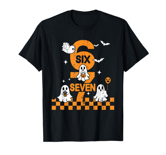 67 Six Seven Meme 6 7 Couple Matching Halloween Costume T-Shirt