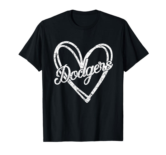 Dodgers Name Retro Vintage Apparel Gift Dodgers Lover T-Shirt
