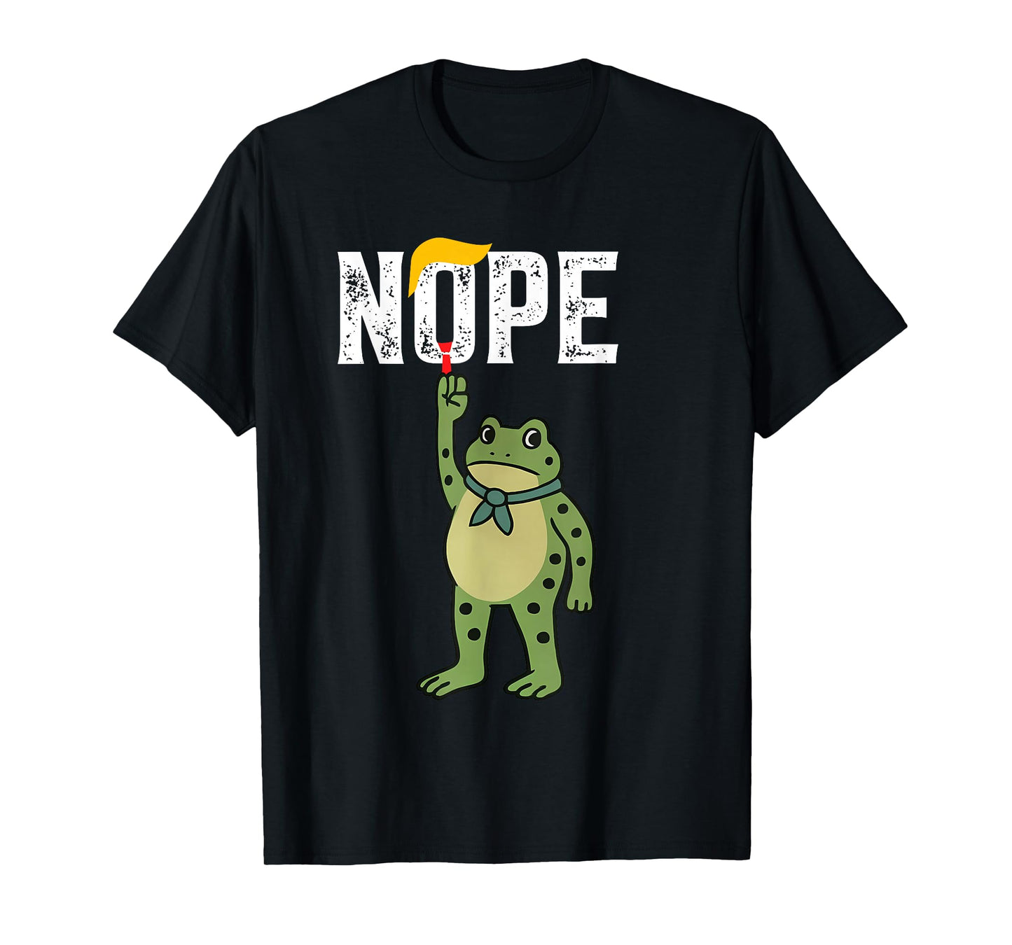 Nope Funny No Kings - Portland Frog Protest T-Shirt