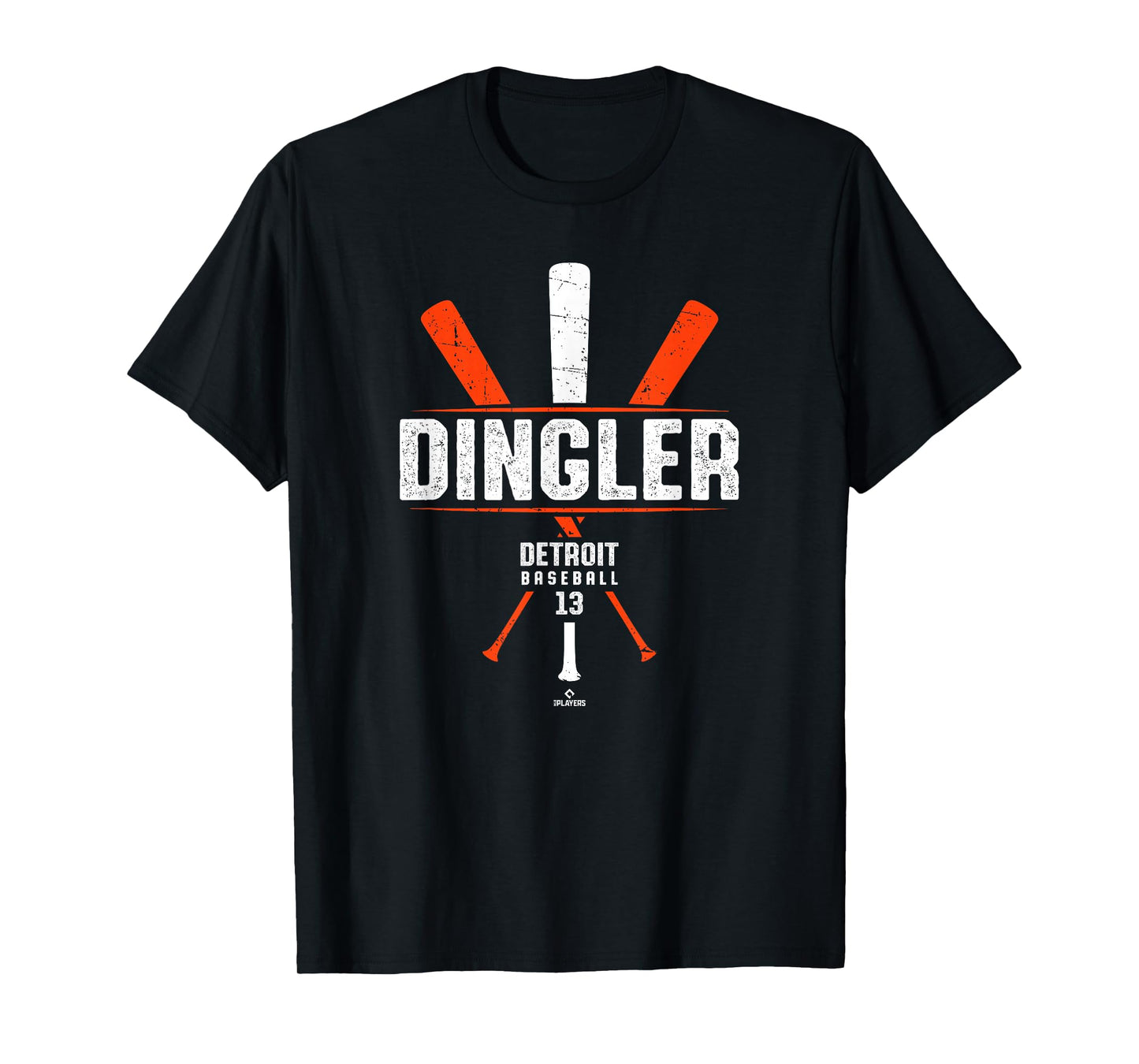 Vintage Baseball Bat Gameday Dillon Dingler Detroit Baseball T-Shirt