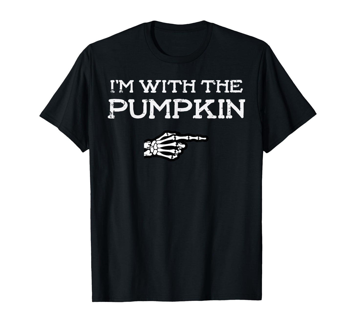 Halloween Match Im with Pumpkin Couple Costume Men Women Kid T-Shirt