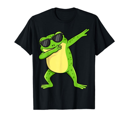 Dabbing Frog Sunglasses Frog Animal T-Shirt